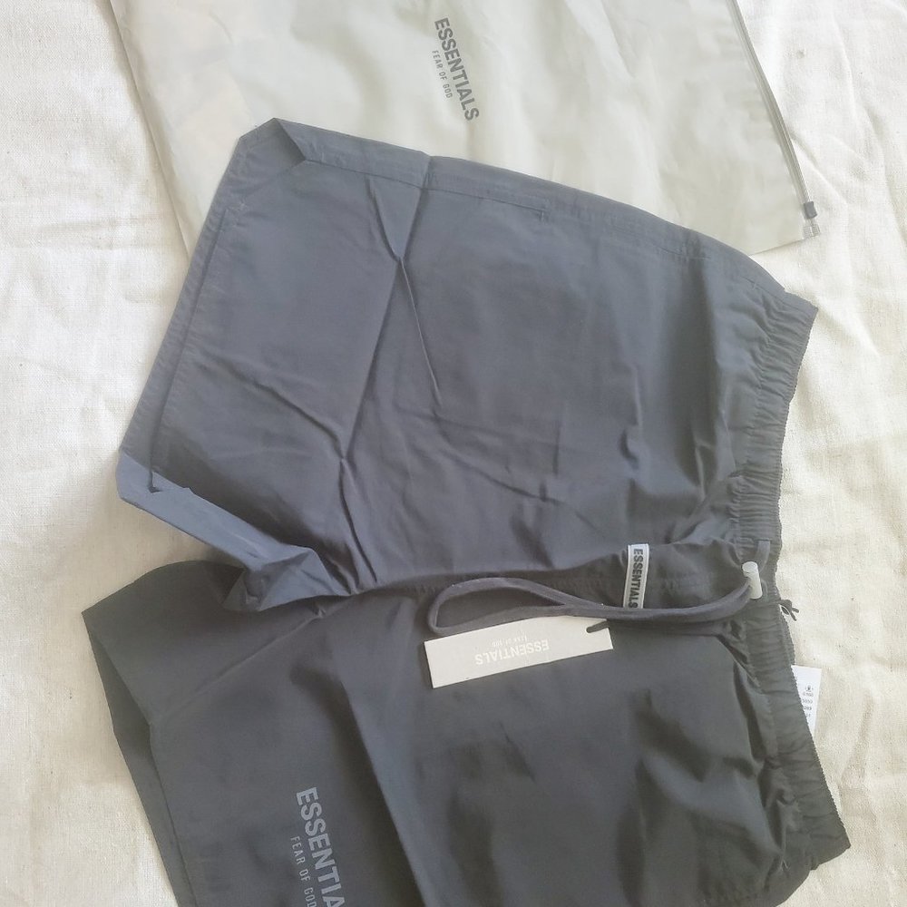 Fear Of God Essentials Black Volley Shorts NWT 2021